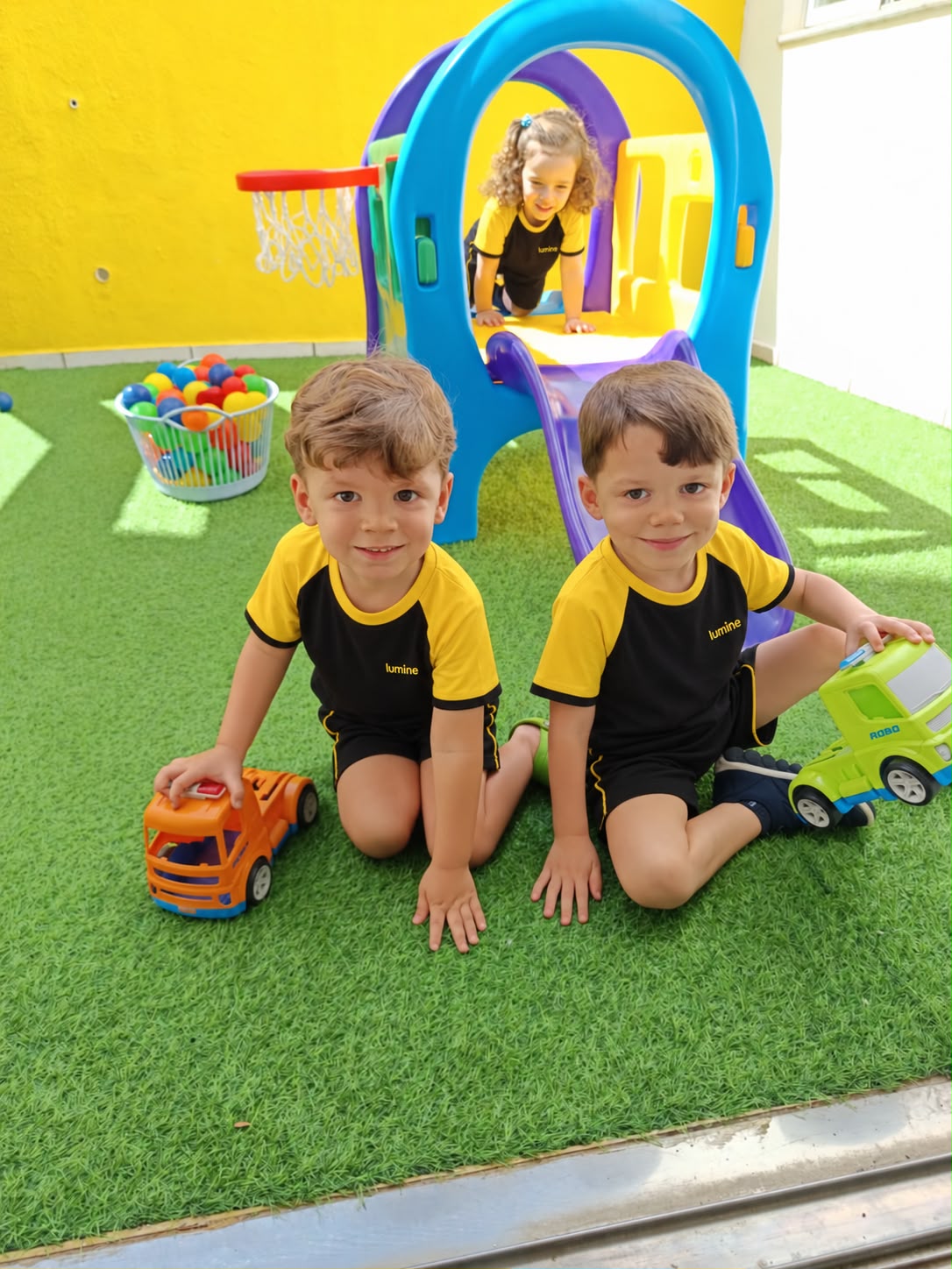 Espaço de brincar e faz de conta do Colégio Lumine